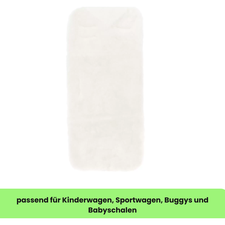 Kinderhaus Blaubaer Kinderwagen-Sitzauflage Fillikid Lammfelleinlage 73x33 TOP – Bild 2