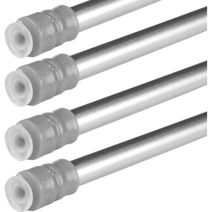 Bestlivings Klemmstange mit Schraubtechnik ausziehbar, kein Bohren und kein Kleben Silber chrom matt 40-60 cm (4er Pack) – Bild 3