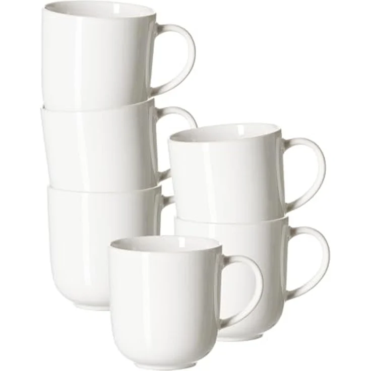 Becher 400ml 6er Set Volos weiss – Bild 1