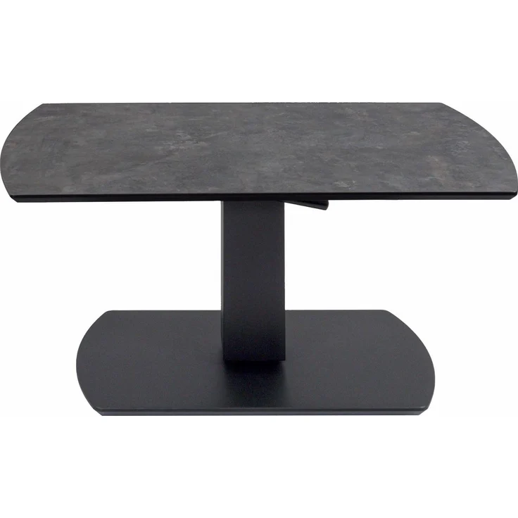 Couchtisch höhenverstellbar Charine 100x48x62 HPL Anthrazit/Metal Rock – Bild 3