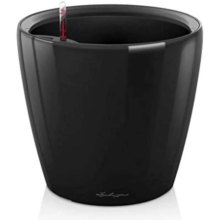 LECHUZA CLASSICO Premium LS 28 schwarz hochglanz 16049 – Bild 3