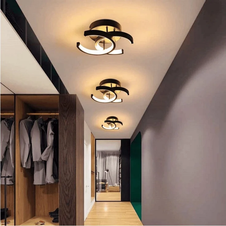 Toomoke Deckenleuchten 3-Farbige Decken-Lampe Dimmbar LED Deckenleuchte, LED fest integriert, Warmweiß, Neutralweiß, Kaltweiß, Wohnzimmer Flur Eingang – Bild 4