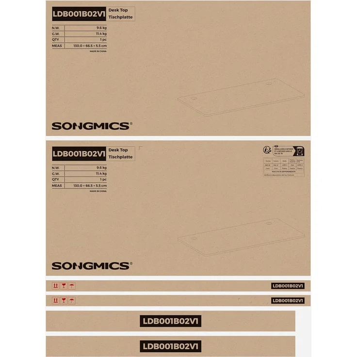 SONGMICS Höhenverstellbarer Schreibtisch elektrisch, Tischgestell, Schreibtischständer mit Motor, stufenlos verstellbar, 120 x 60 x (73-114) cm, Stahl, schwarz LSD011B02 – Bild 10