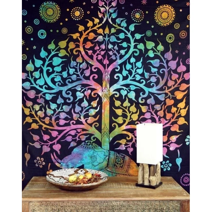 Guru-Shop Tagesdecke Boho-Style Wandbehang, indische Tagesdecke.. – Bild 2