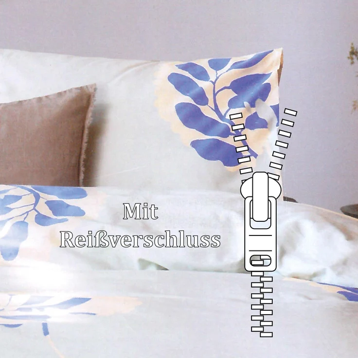Bettwäsche Walra (155x220cm) Remade Romantic Leaves – Bild 4