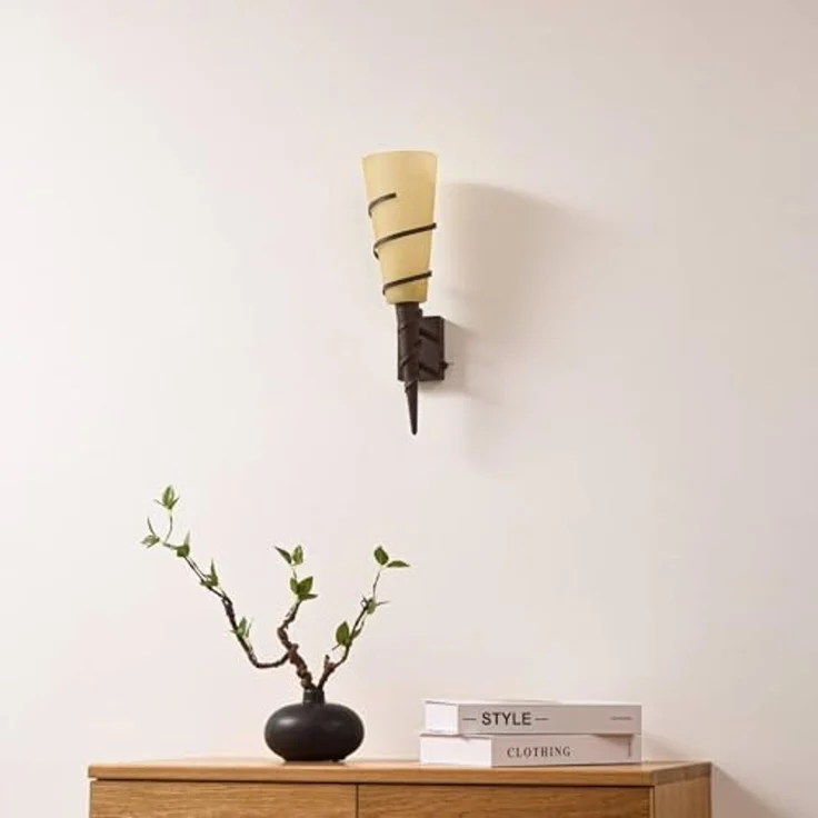 Lindby Wandleuchte Anouk, Metall, Braun IP20, 1 x 10 W LED – Bild 4