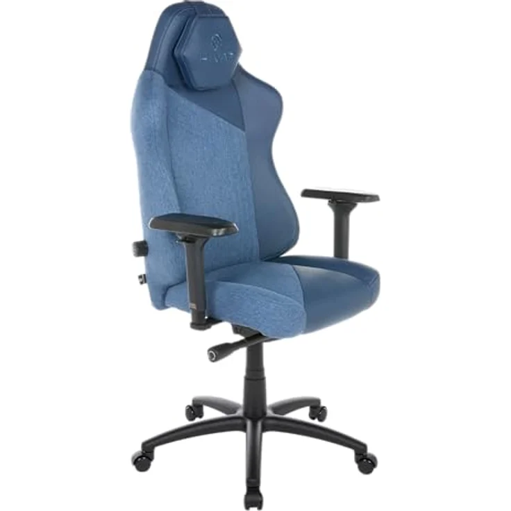 HIVAR Skylar Ocean Coal | Ergonomischer Gaming Stuhl Bürostuhl, Lordosenstütze, Synchronmechanik, 4D Armlehnen | bis 110 kg – Bild 1