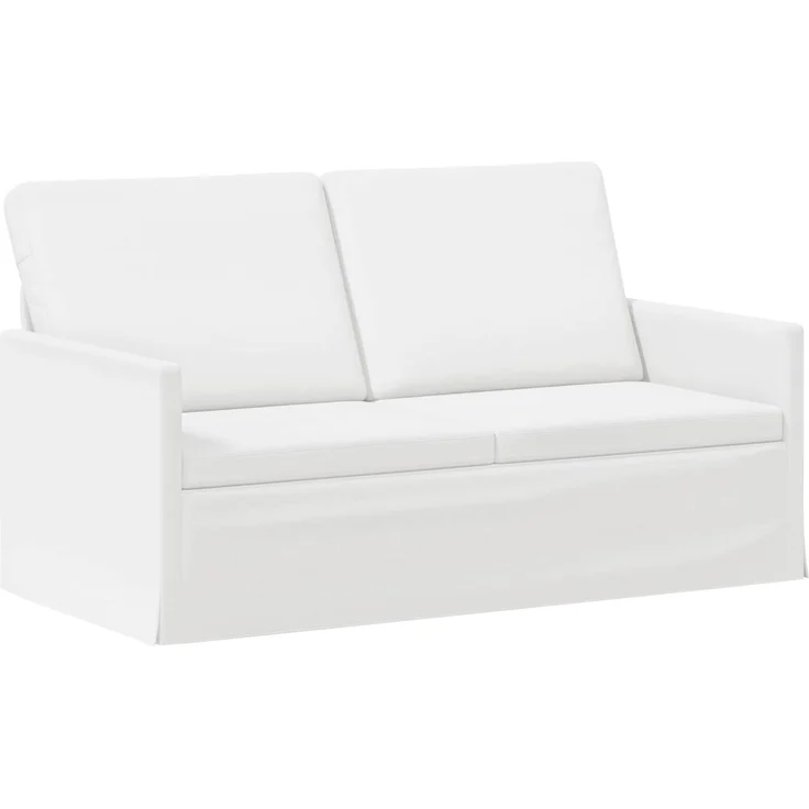 vidaXL 2-Sitzer Sofa Weiß 150 x 81 x 82 cm Stoff 42041083 – Bild 1