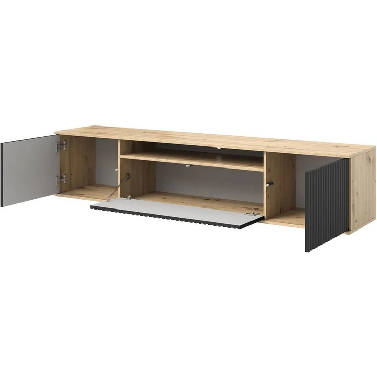 Compleo TV-Schrank 200 cm breit,Hängendes TV-Lowboard oder auf hohen Füßen – Bild 2