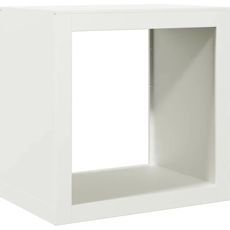 vidaXL Brennholzregal Weiß 60x40x60 cm Stahl 851004 – Bild 1