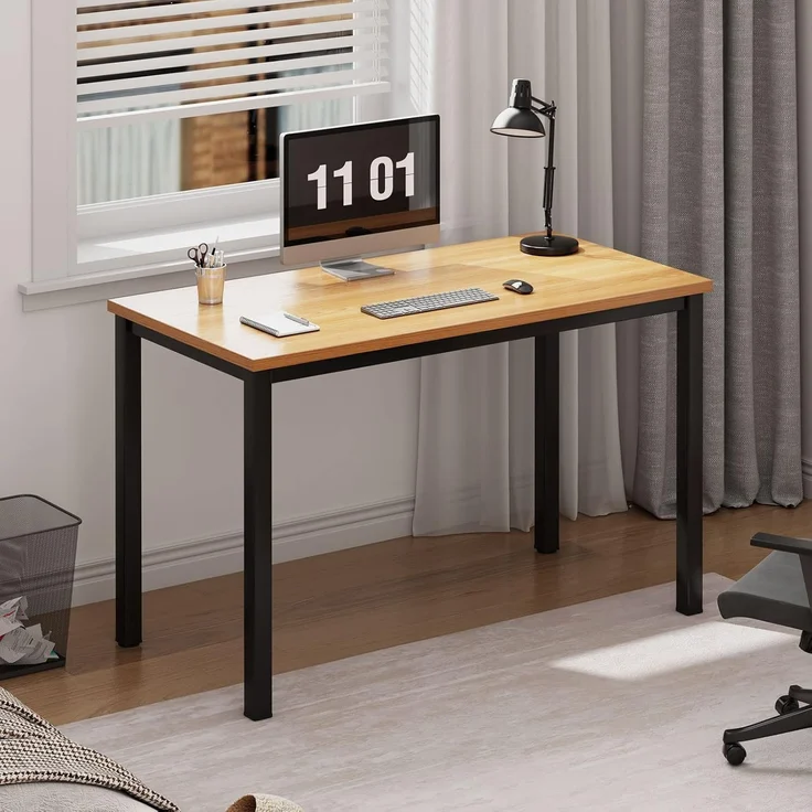 SogesHome Computertisch PC Schreibtisch 80 x 40 x 75 cm Büro Workstation für Home Office Verwenden Schreibtisch, Esstisch Konferenztisch AC3BB-8040-SH – Bild 1