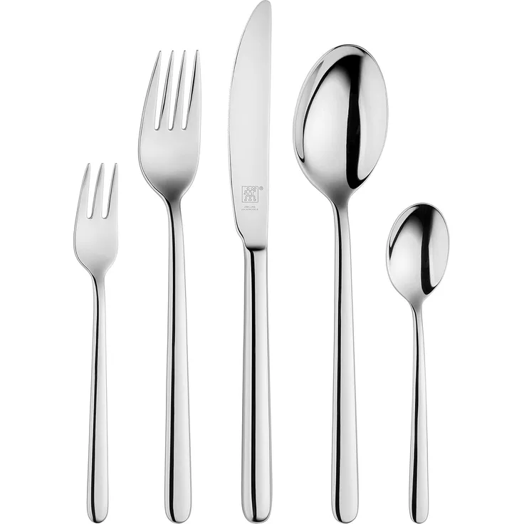 ZWILLING Newcastle Besteck-Set, 30-teilig, Für 6 Personen, 18/10 Edelstahl/Hochwertiger Klingenstahl, Poliert