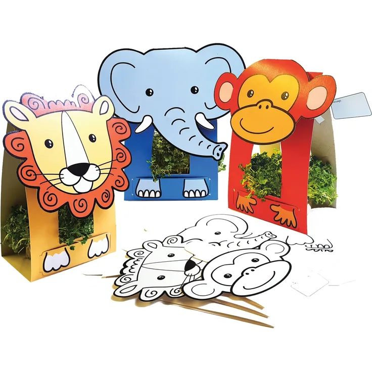 EDUPLAY 370107 Pflanzaufsteller Dschungel 3er Set