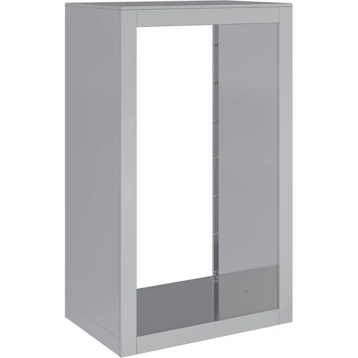 vidaXL Brennholzregal 60x40x100 cm Verzinkter Stahl 850994 – Bild 5