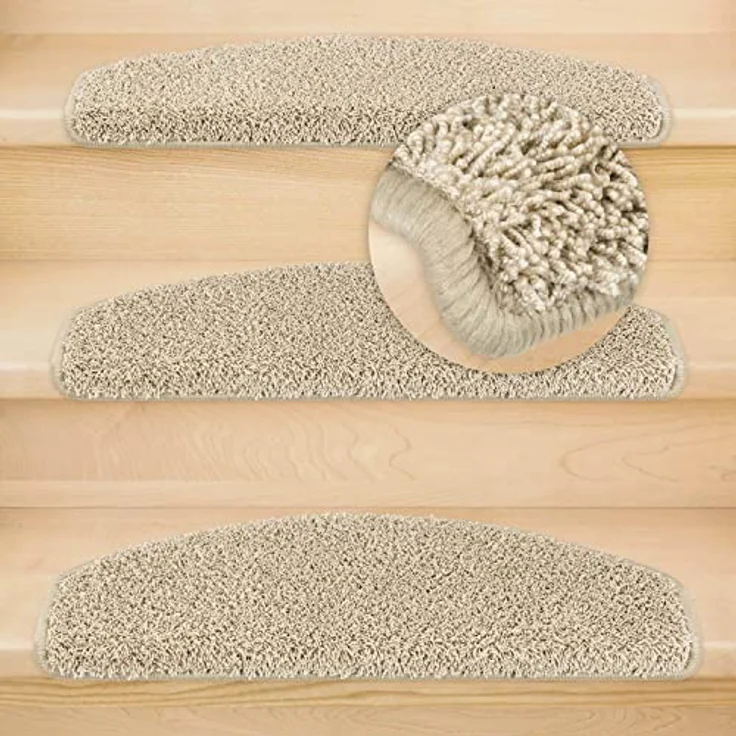 Metzker® Stufenmatte Stufenmatten Emphoria Halbrund Einzeln und Sparset's, halbrund, Höhe: 15 mm, 15 Stück im Set - Beige – Bild 5