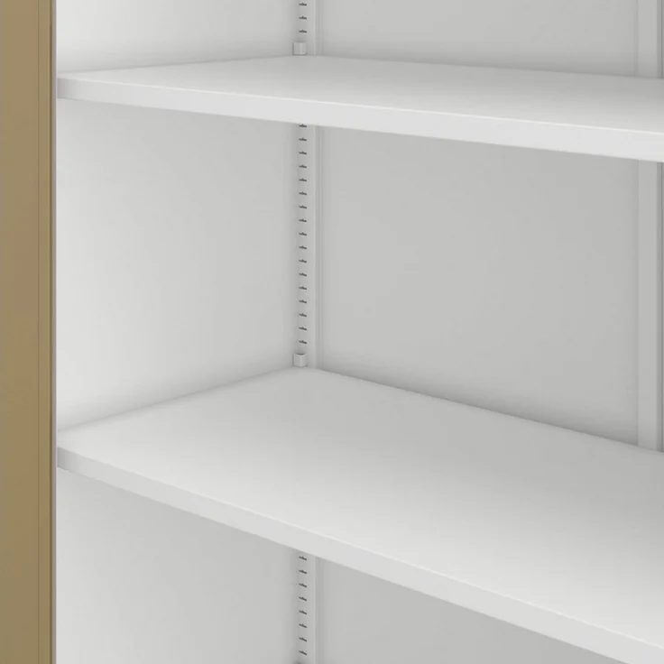 Jan Nowak Aktenschrank Metall 90 x 40 x 195 cm abschließbarer Stahlschrank mit verstellbaren Böden und großer Fassungs- kapazität Büroschrank für Ordner und Dokumente – Bild 3