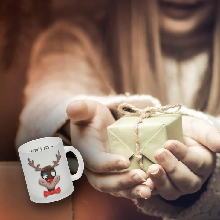 speecheese Tasse Glühweintasse mit betrunkenem Rentier und lustigem Spruch – Bild 3