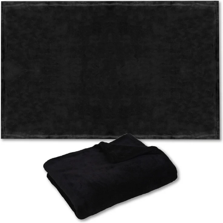 Haustierdecke Katzendecke Kuscheldecke Tierdecke , angenehm und super weich in vielen verschiedenen Farben erhältlich (60x80 cm / schwarz - black) – Bild 4