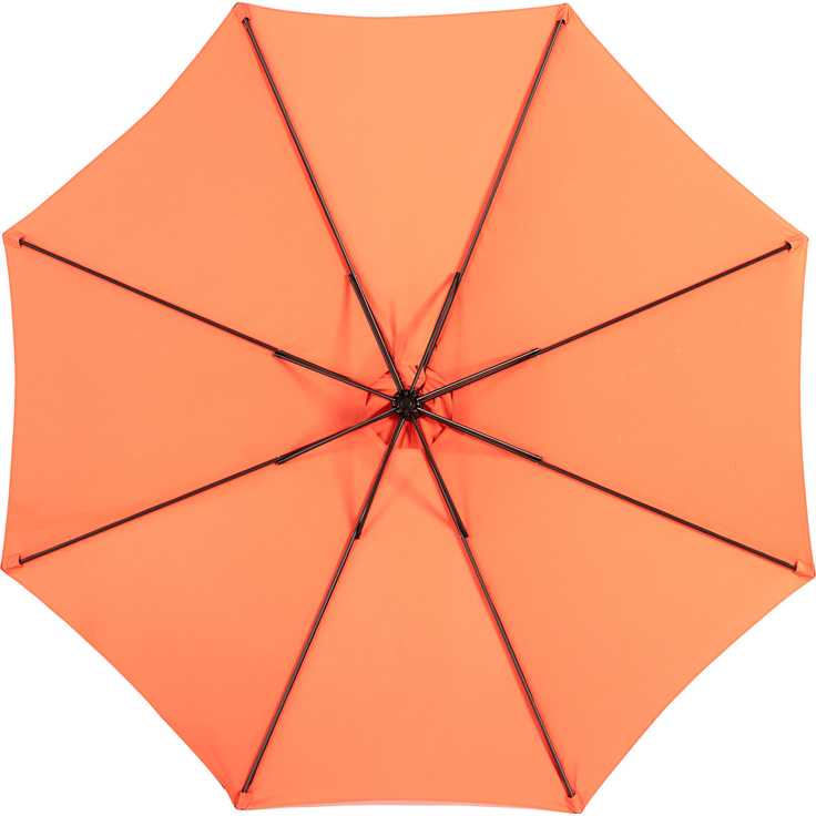LVHOM Sonnenschirm Ø 300 cm, Großer Marktschirm mit Kurbel und Neigefunktion, UV-Schutz 50+, wasserdichter Gartenschirm für Terrasse & Pool, Orange (ohne Ständer) – Bild 3
