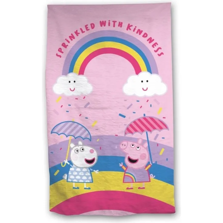 Peppa Pig Wutz Duschtuch Badetuch Strandtuch Velourstuch 70x140 cm