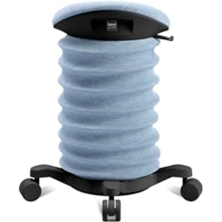 TOPSTAR Sitness 4D mit Rollen AGR-Zertifiziert Dynamischer Sitzhocker schwarz - blau, ergonomischer Bürohocker - höhenverstellbar - stärkt den Rücken - entlastet die Bandscheiben – Bild 5