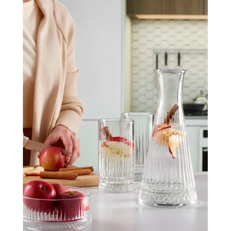 Hermia Concept 'Elysia Karaf 940' Glasflasche, Transparent, Ø 11 x 27 cm
