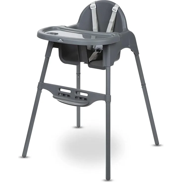 Bebeconfort Meely 2-in-1-Hochstuhl, Hochstuhl ab 6 Monaten, umwandelbarer Hochstuhl, ab 6 Monaten bis ca. 3 Jahre, bis 15 kg (Dark Grey)