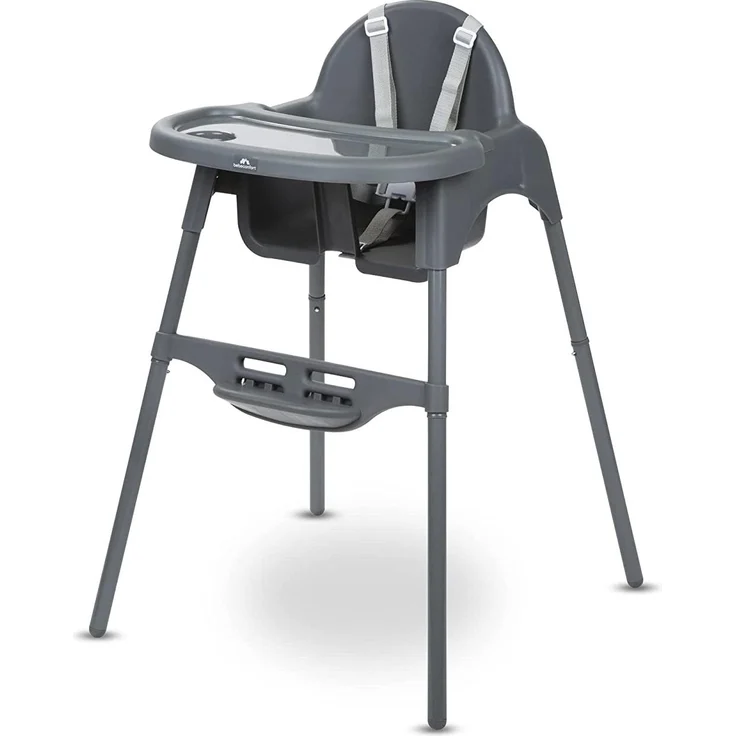 Bebeconfort Meely 2-in-1-Hochstuhl, Hochstuhl ab 6 Monaten, umwandelbarer Hochstuhl, ab 6 Monaten bis ca. 3 Jahre, bis 15 kg (Dark Grey)