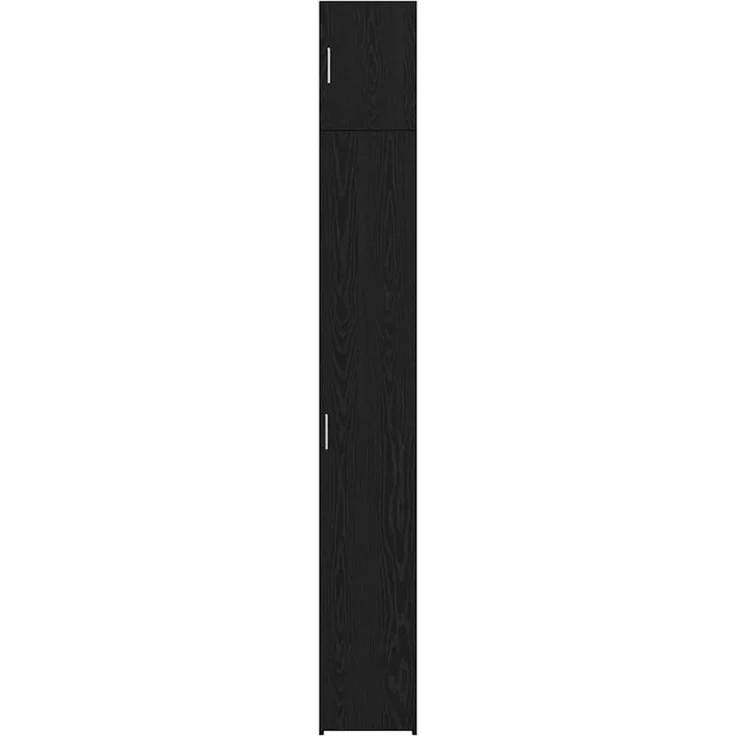 vidaXL Lagerschrank mit Regalen Schwarz Eichen-Optik 3365629 – Bild 7