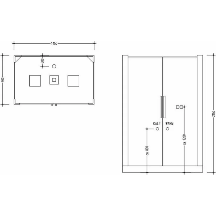 XXL Luxus LED Dampfdusche + Infrarotsauna Kombi Infrarot Sauna-Wärmekabine – Bild 7