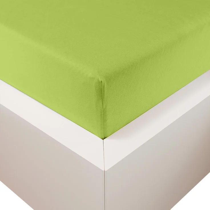 Traumschloss Premium Plus Edel-Jersey Spannbettlaken moos 140-160x200-220 – Bild 1