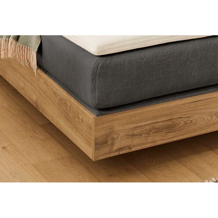 Jockenhöfer 'Hetty Mix' Boxspringbett, 180x200 cm, Chenille Dunkelgrau – Bild 2