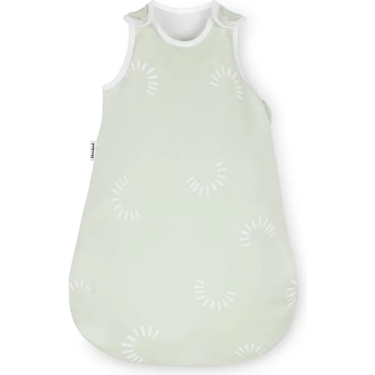 Ehrenkind® Baby Sommerschlafsack Rund | Bio-Baumwolle | Sommer Schlafsack Gr. 50/56 Salbei Gemustert | Schlafsack Baby Schlafsack Kinder