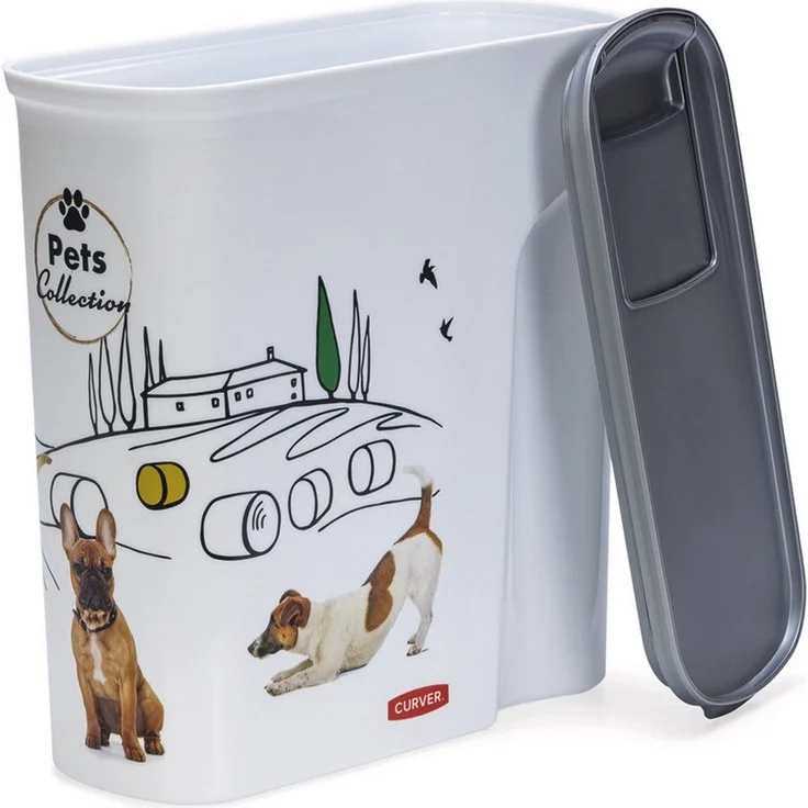 Curver Futterbehälter Hundefutter Container weiß, Fassungsvermögen: 6 l / 2,5 kg – Bild 2