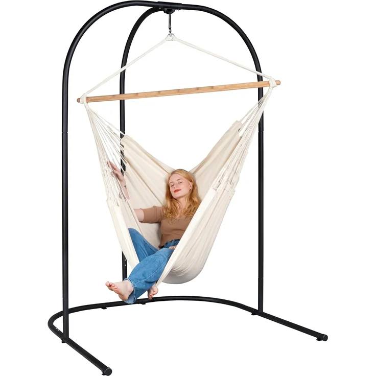 La Siesta Arcada Anthracite - Verzinktes Stahl-Gestell für Hängesessel und Kinder-Hängehöhle – Bild 6