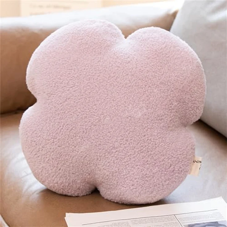 Herzkissen, Herz Kissen Kinderzimmer Decor, Kuschelkissen Kinder Herzform Dekokissen Kopfkissen Kissen Zierkissen für Wohnzimmer Sofa Kind Schlafzimmer Bett (Lila,40 cm) – Bild 2