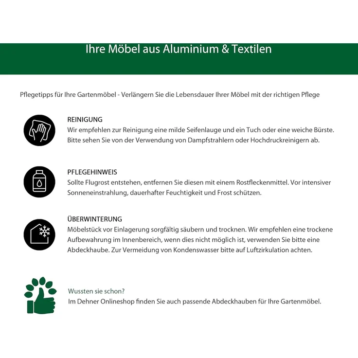 Dehner Klappbank Chicago | 2-Sitzer mit Rückenlehne und Armlehnen | komfortable Sitzbank | klappbar, wetterfest | Aluminium, Textilene | Gartenbank, Parkbank, Doppelbank | ca. 106 x 97 x 59. 5 cm – Bild 7