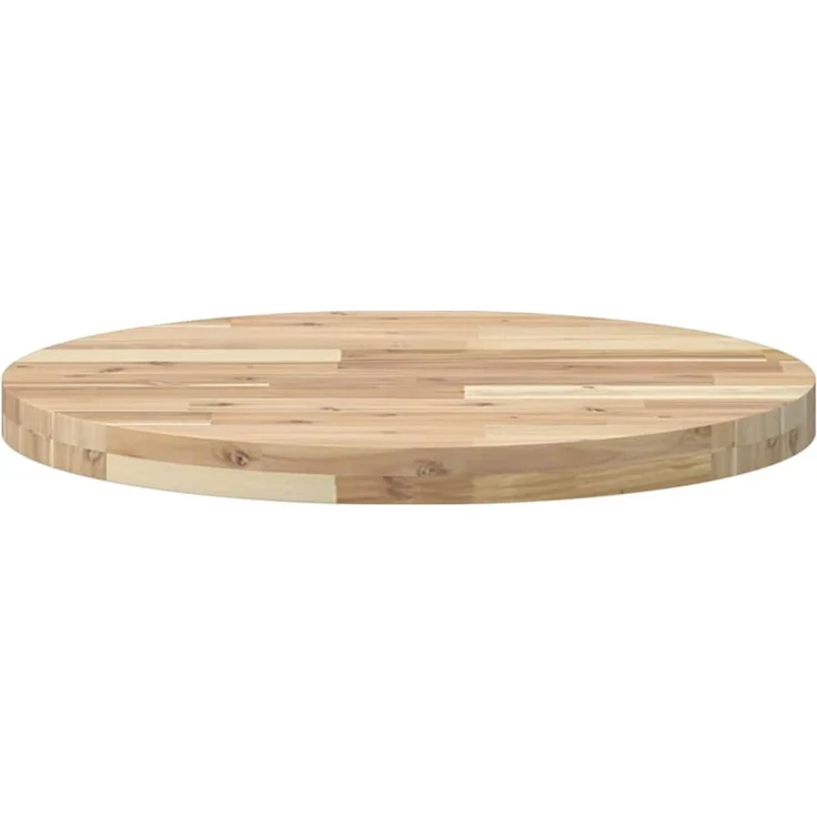 vidaXL Tischplatte Rund Ø60x4 cm Massivholz Akazie 4008690 – Bild 4