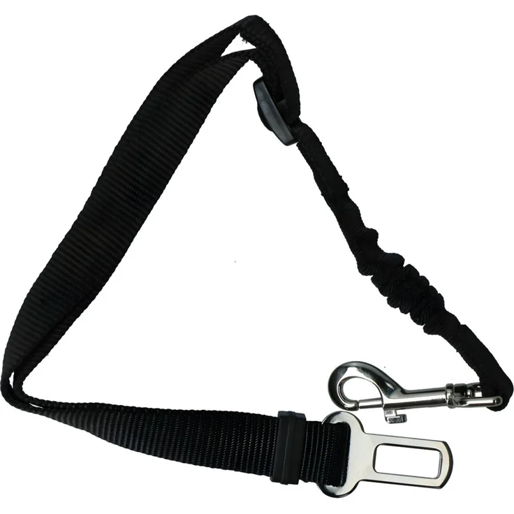 Pawise Hunde Sicherheitsgurt, elastisch, schwarz – Bild 1