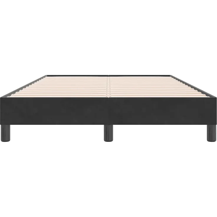 vidaXL Boxspringbett ohne Matratze Schwarz 120x220 cm Samt 3315869 – Bild 5