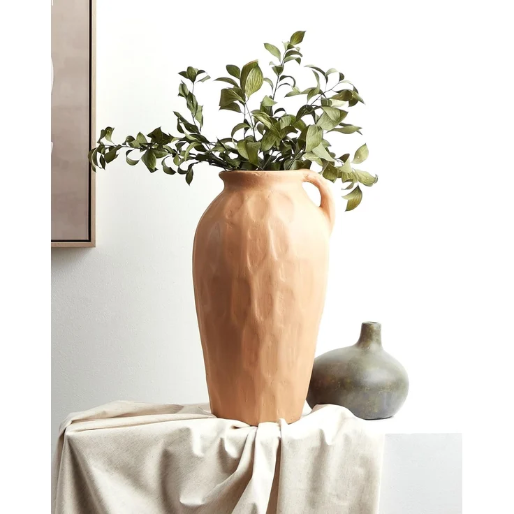 Dekovase TAIPING 46 cm Keramik Dunkelbeige – Bild 2