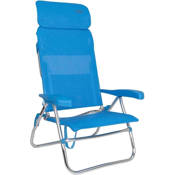 Silla-cama Playa 6 pos. Dural.(Multifibra) Cabezal COMPACT