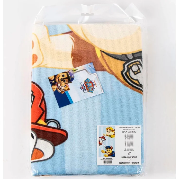 Paw Patrol Kinder Badetuch aus Polyester mit weicher Oberfläche 35x25 cm – Bild 4