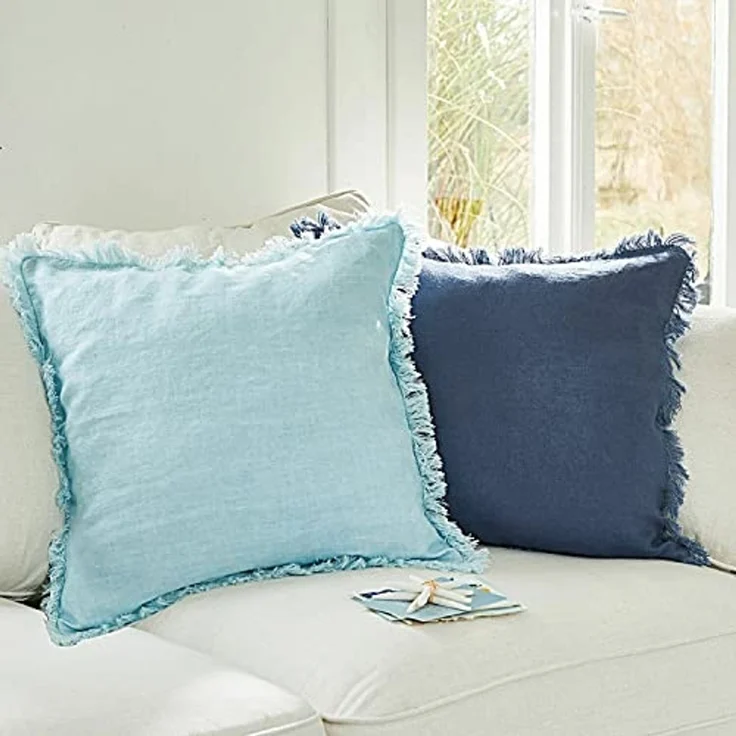 Mirabeau Kissenhülle Kissenhülle 2er Set Quebo türkis/blau – Bild 3