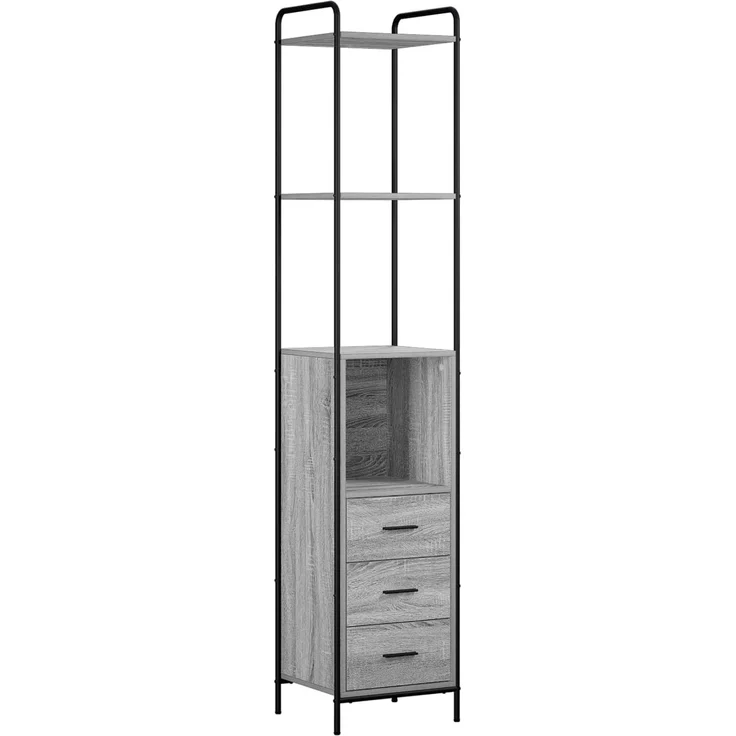 vidaXL Badezimmerschrank-Set 4 stk. Sonoma-Grau 40 x 36 x 200,5 cm 3444666 – Bild 5