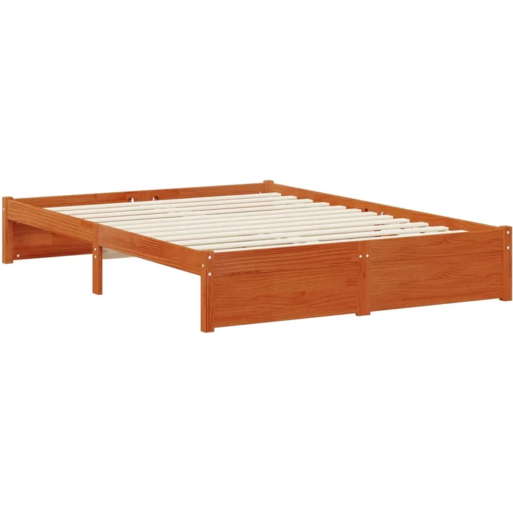 vidaXL Bettrahmen mit Schubladen Wachsbraun Massivholz Kiefer 3423809 – Bild 8