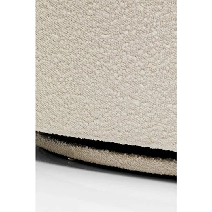 Kare Design Drehsessel Maye, Creme, 360 Grad drehbar, Drehsessel, Sessel, Handarbeit, 86 x 76 x 70 cm (H/B/T) – Bild 4