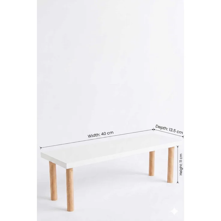 Skye Decor 'Ck40C - White' Küchenregal, Weiß, 40 x 11 x 13,5 cm – Bild 4