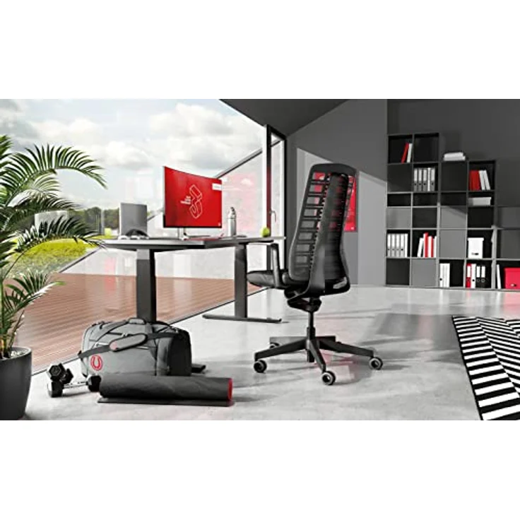 Interstuhl Bürostuhl Pure Active Edition, ergonomische Smart-Spring Technologie zur Anpassung an Gewicht und Bewegung, Schwarz | Anthrazit – Bild 2