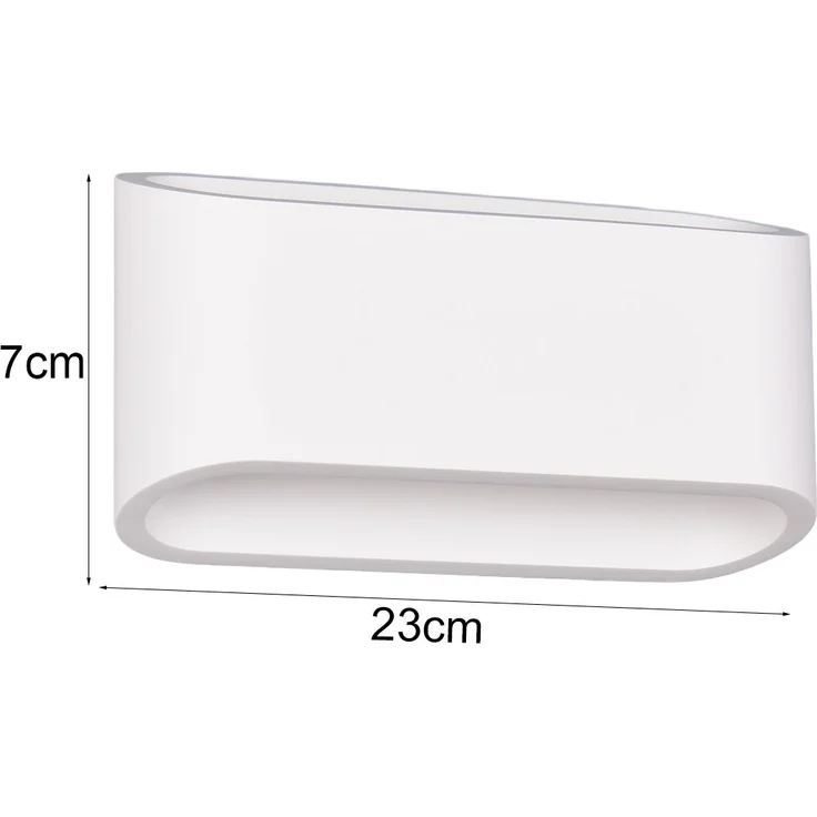 Wandleuchte SEPANTA aus Gips mit Up and Down Lichteffekt, Breite 23cm – Bild 4